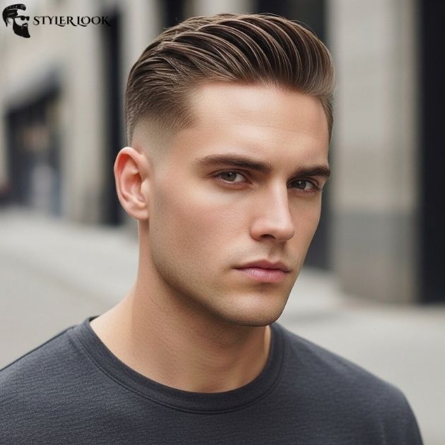 Modern Clean Slick Back Fade