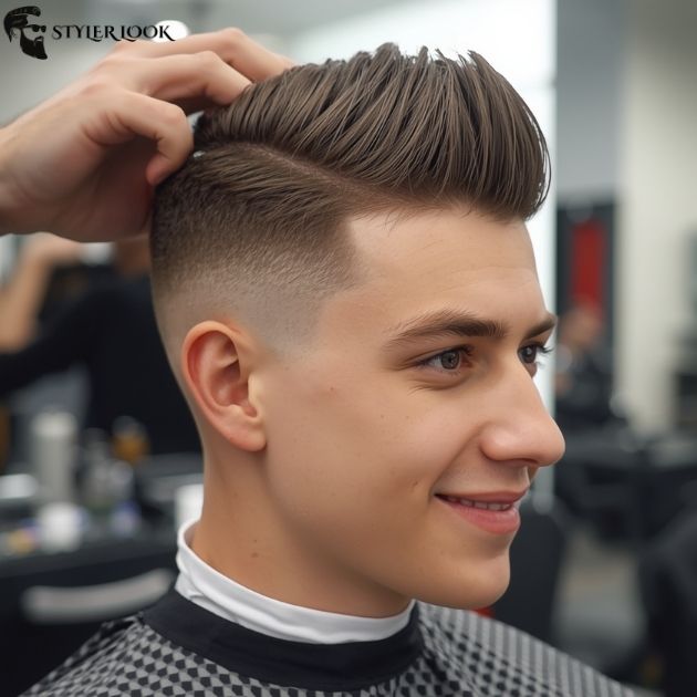 Short Burst Fade Buzz Cut