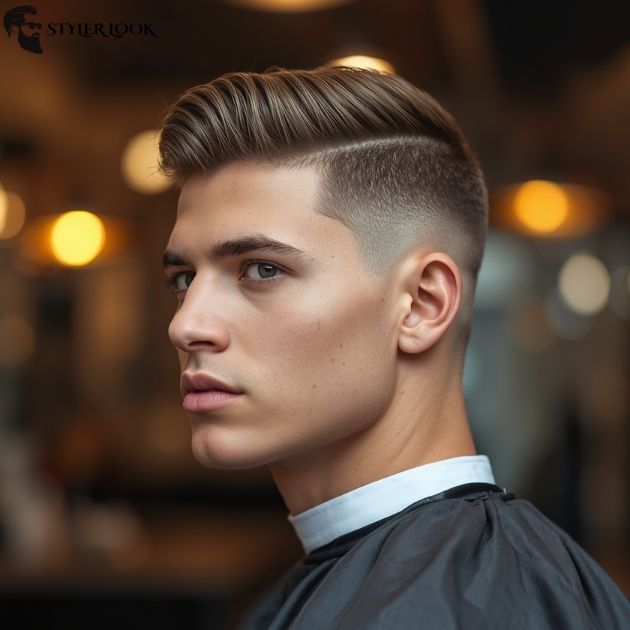 Short Low Taper Fade Wavy Hair