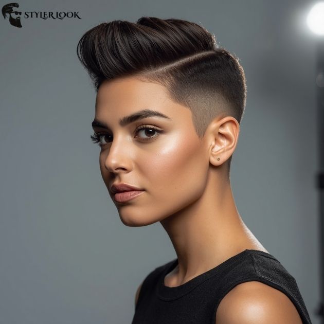Short Quiff Taper Fade Haircut