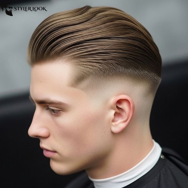 Side-Part Slick Back Fade
