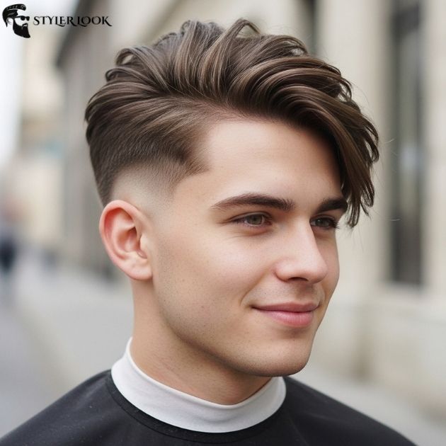 Taper Fade with Layered Long Hair