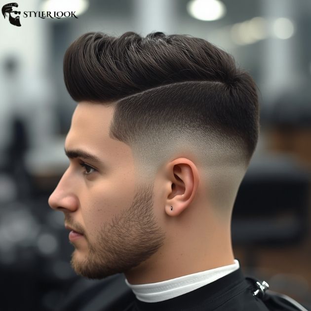 Textured Burst Fade Buzz Cut