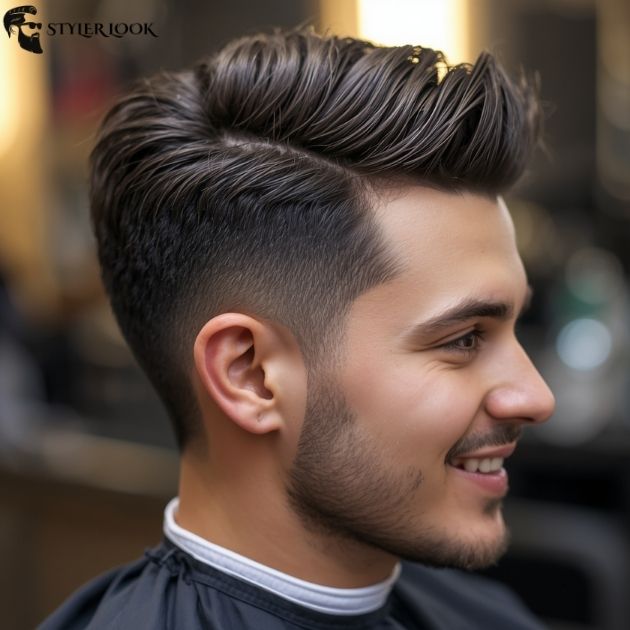 Textured Wavy Taper Fade