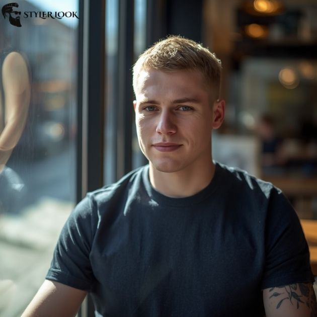 Thin Hair Burst Fade Buzz Cut