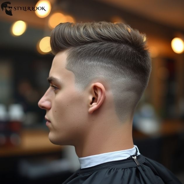 Trendy Burst Fade Buzz Cut
