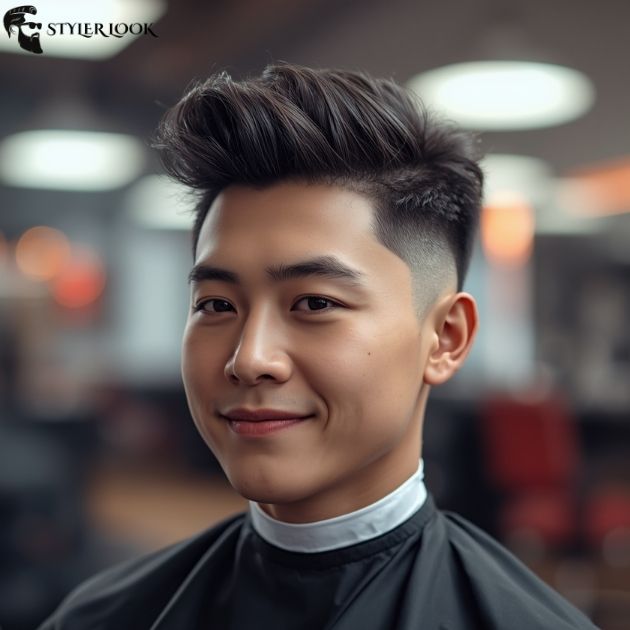 Wavy Burst Fade Buzz Cut