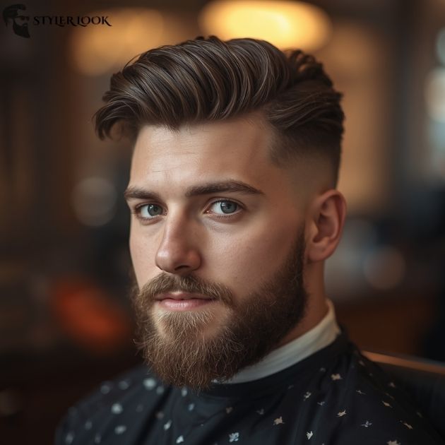 Wavy Fade with Beard