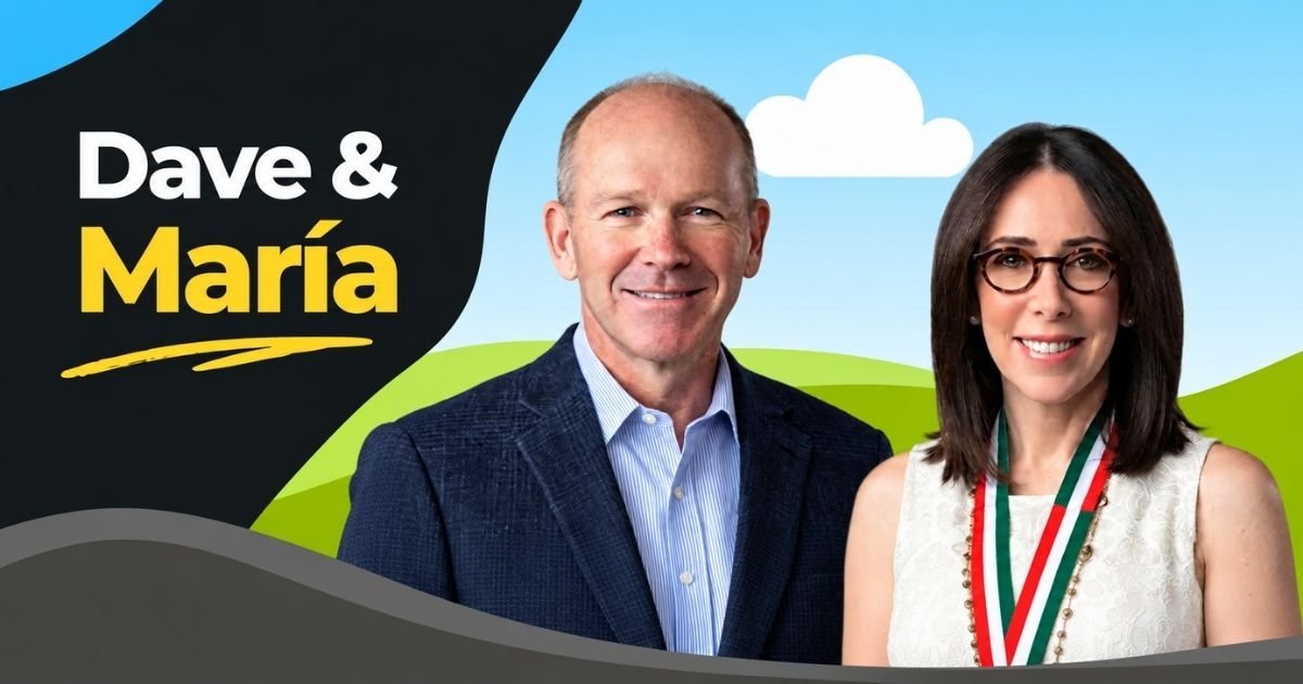 Dave Calhoun and María Asunción Aramburuzabala