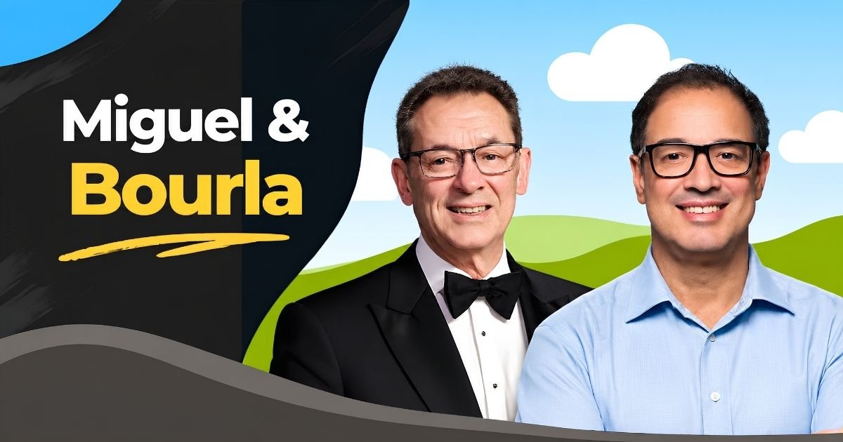 Miguel Patricio and Albert Bourla