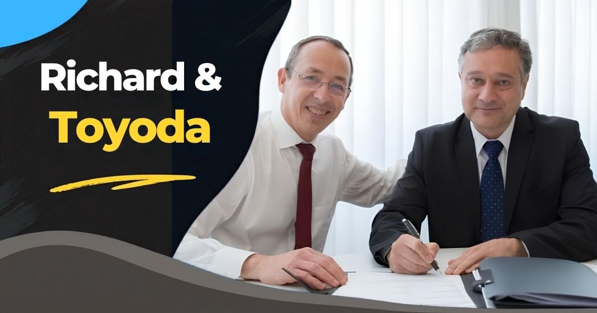 Richard Peery and Akio Toyoda