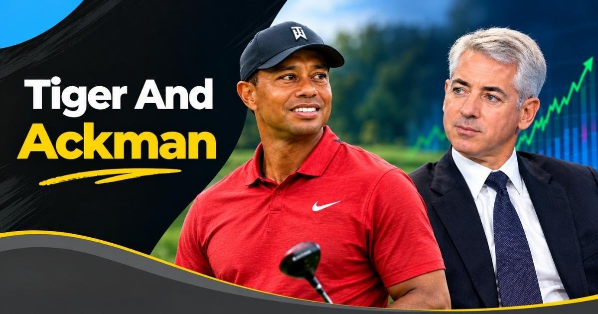 Tiger Woods and Bill Ackman